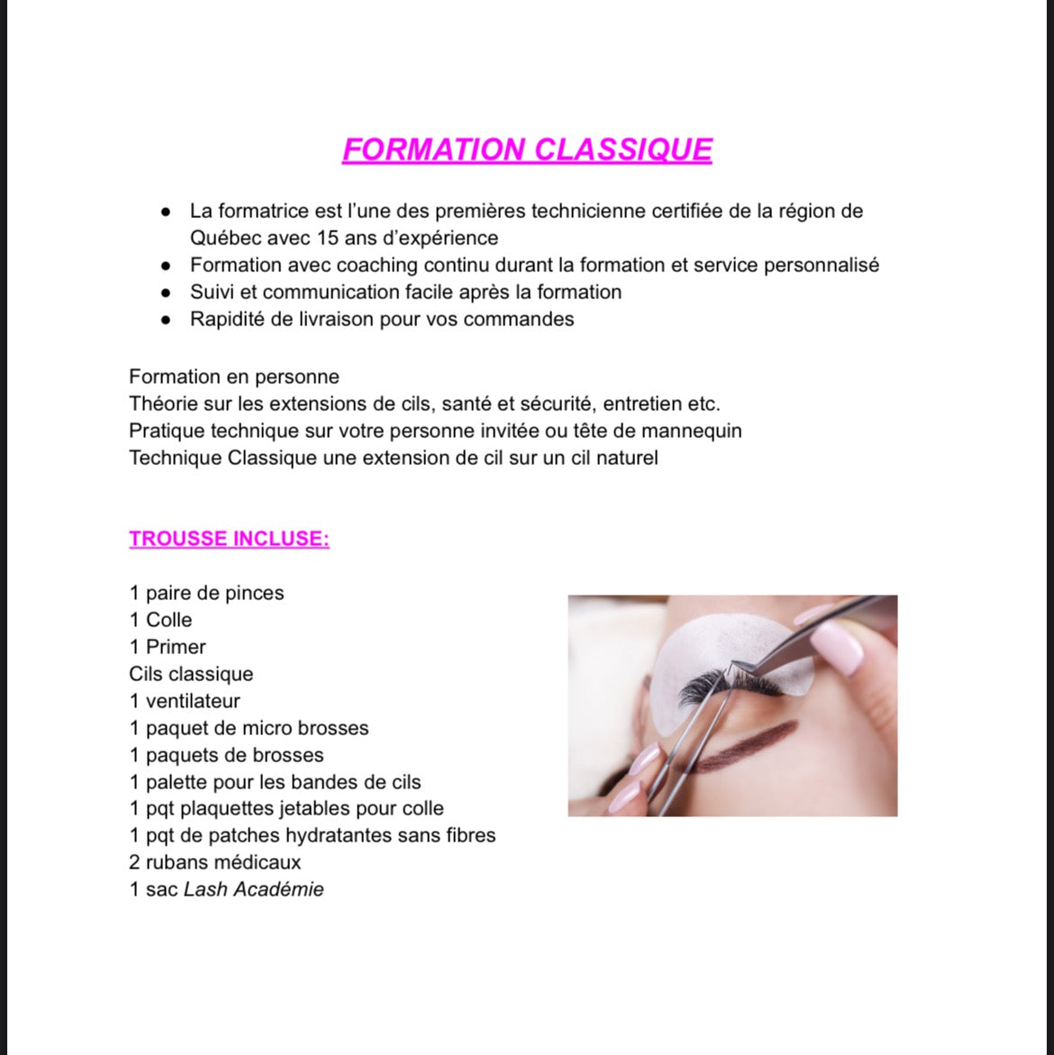 Formation Classique